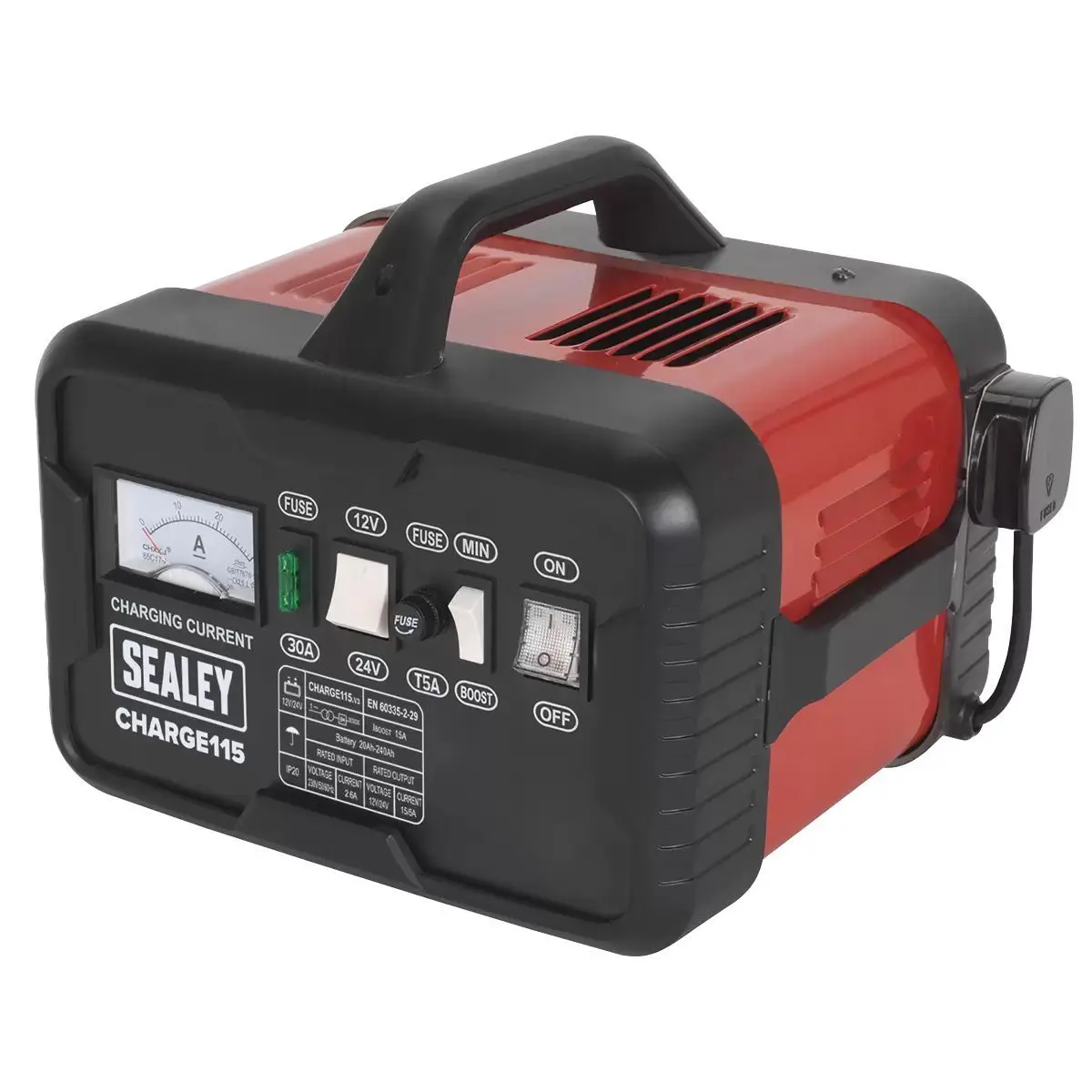 Sealey Charge115 Battery Charger 230V/19A 1