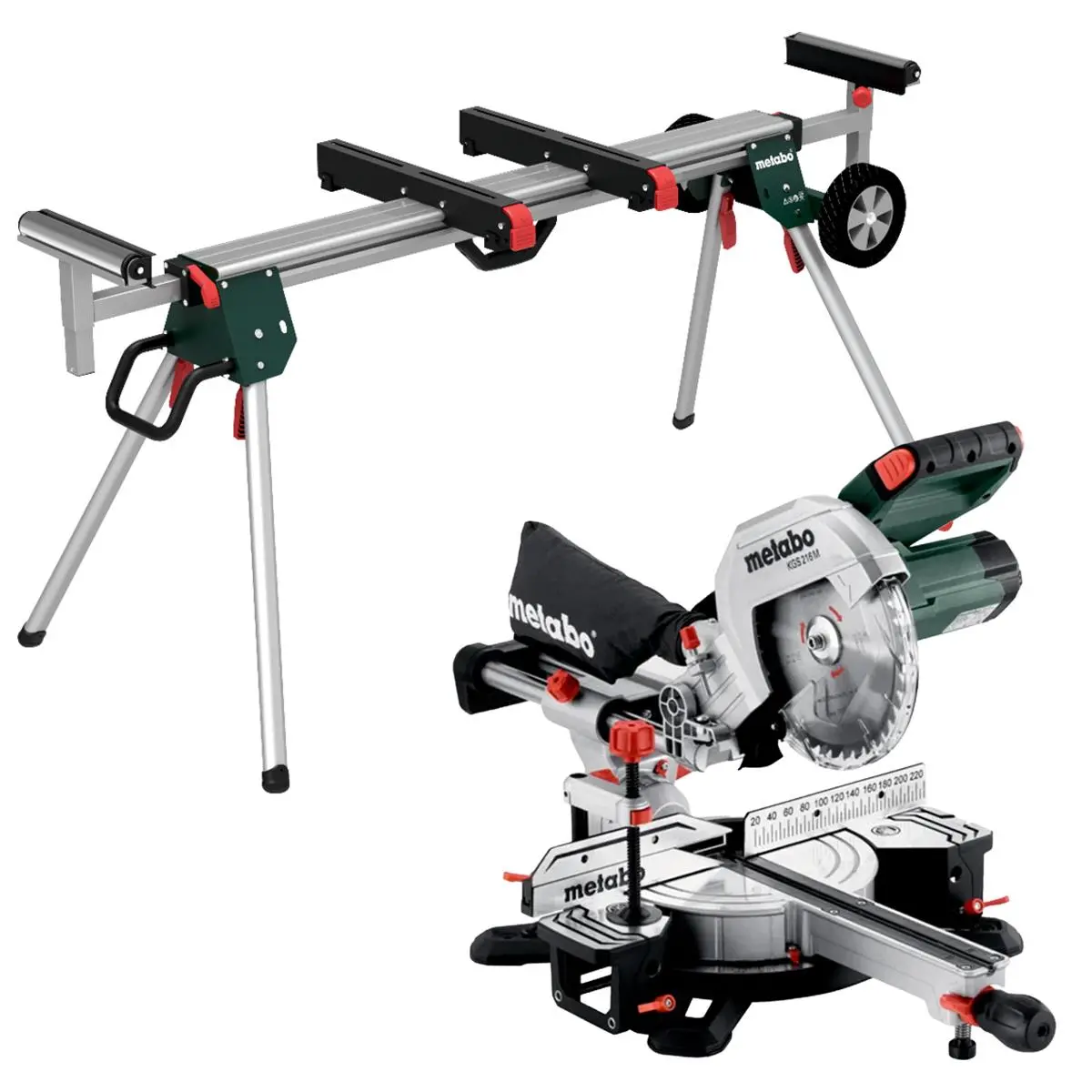 Metabo Kgs 216Mn 216Mm Sliding Mitre Saw 110V/1500W With Ksu 401 Stand 1