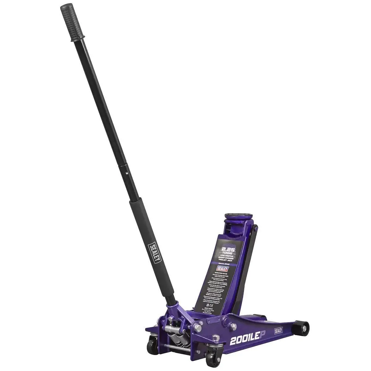 Sealey 2001Lep Low Profile Trolley Jack With Rocket Lift 2.25 Tonne Purple 1