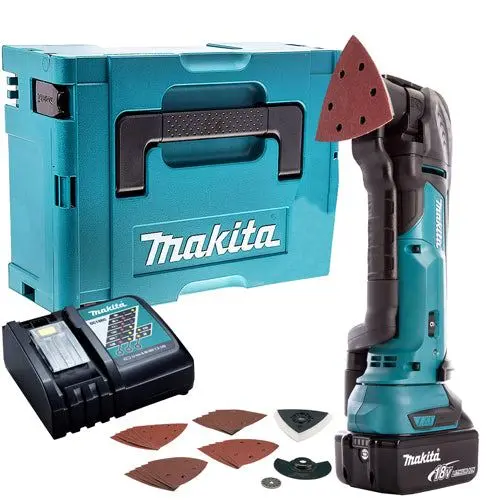 Makita Dtm51zjx7 18V Lxt Li-Ion Oscillating Multi Tool Cutter With 1 X 5.0Ah Battery & Charger In Case 1