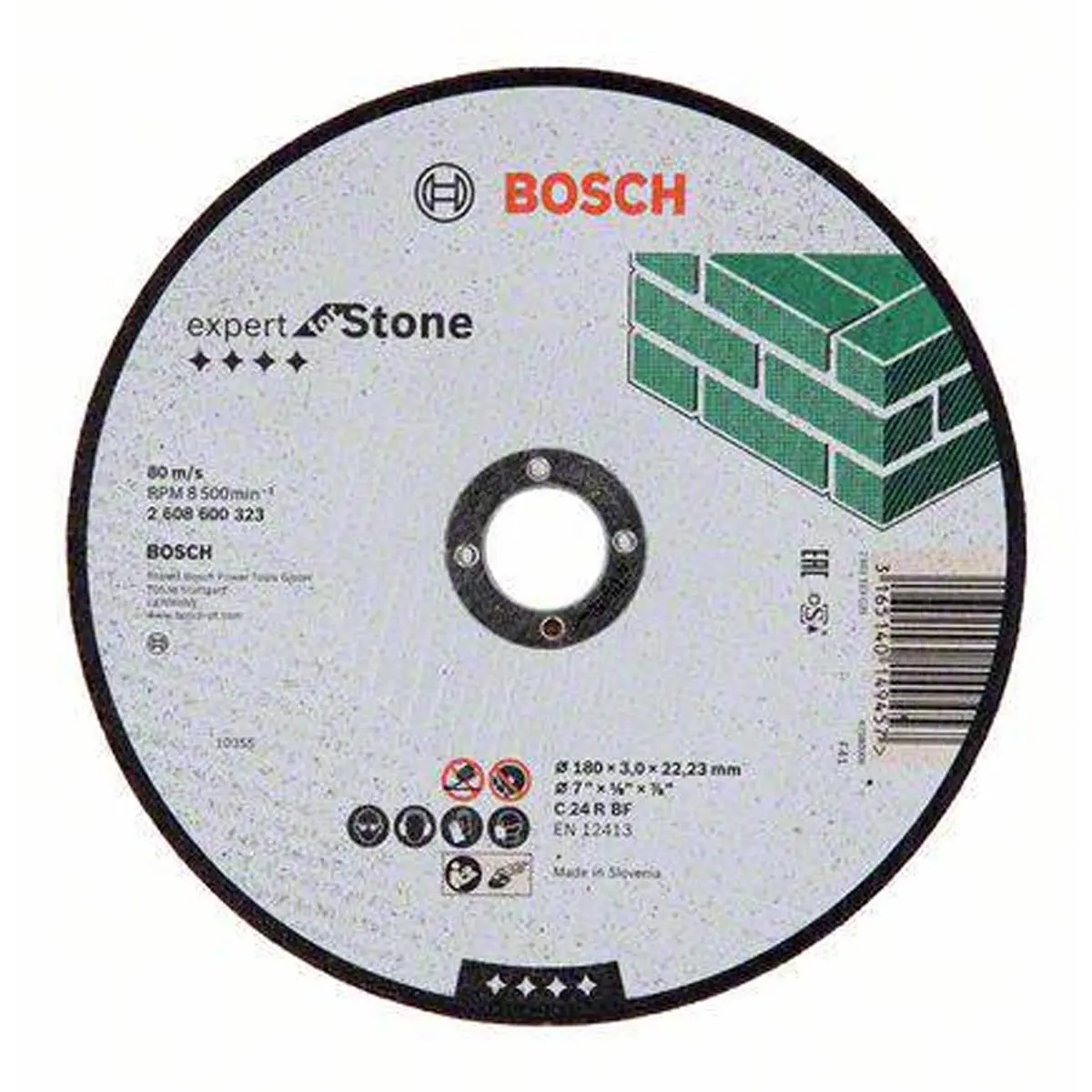 Bosch 180Mm Straight Stone Cutting Discs Flat 2608600323 1
