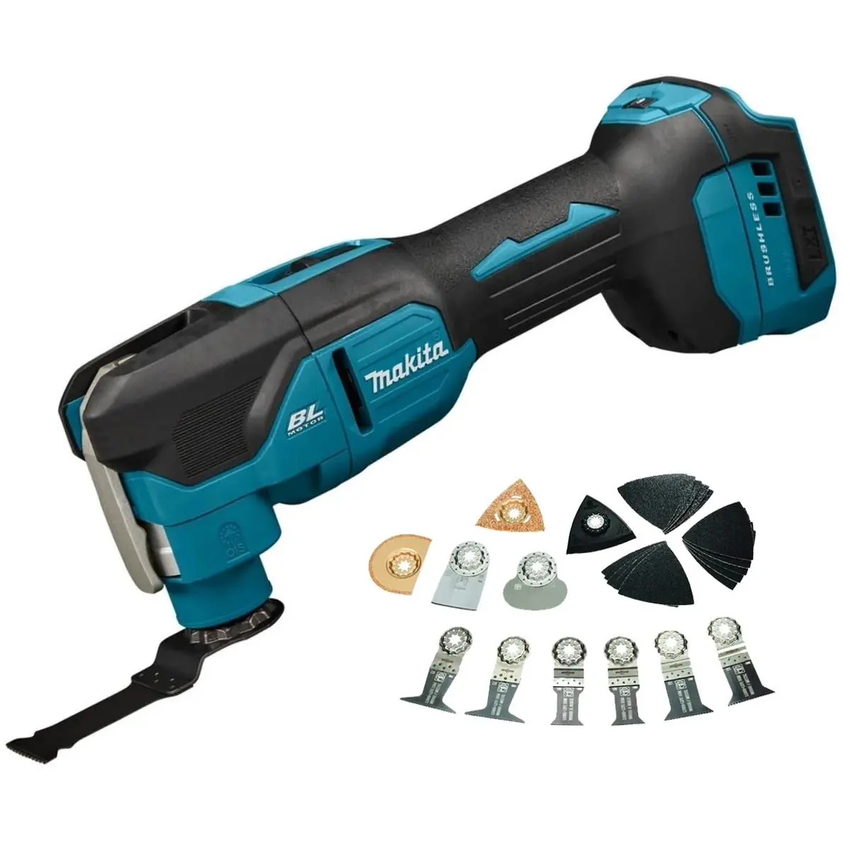 Makita Dtm53z 18V Lxt Brushless Multi Tool With 26 Piece Accessory Set 1