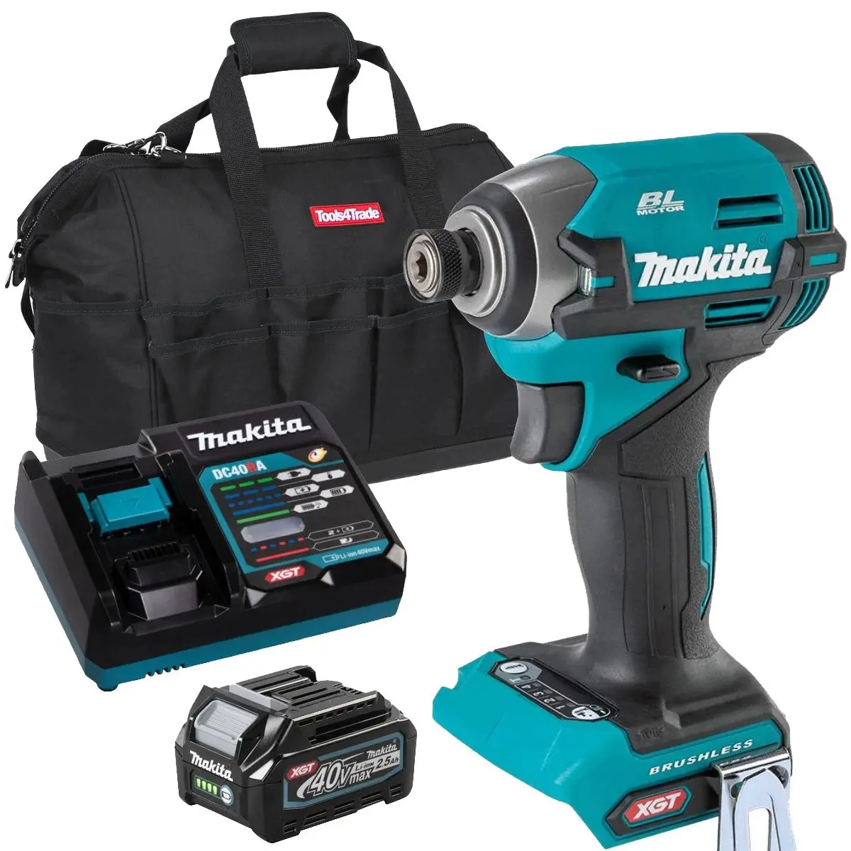 Makita Td003gz 40V Brushless Impact Driver With 1 X 2.5Ah Battery, Charger & Bag 1