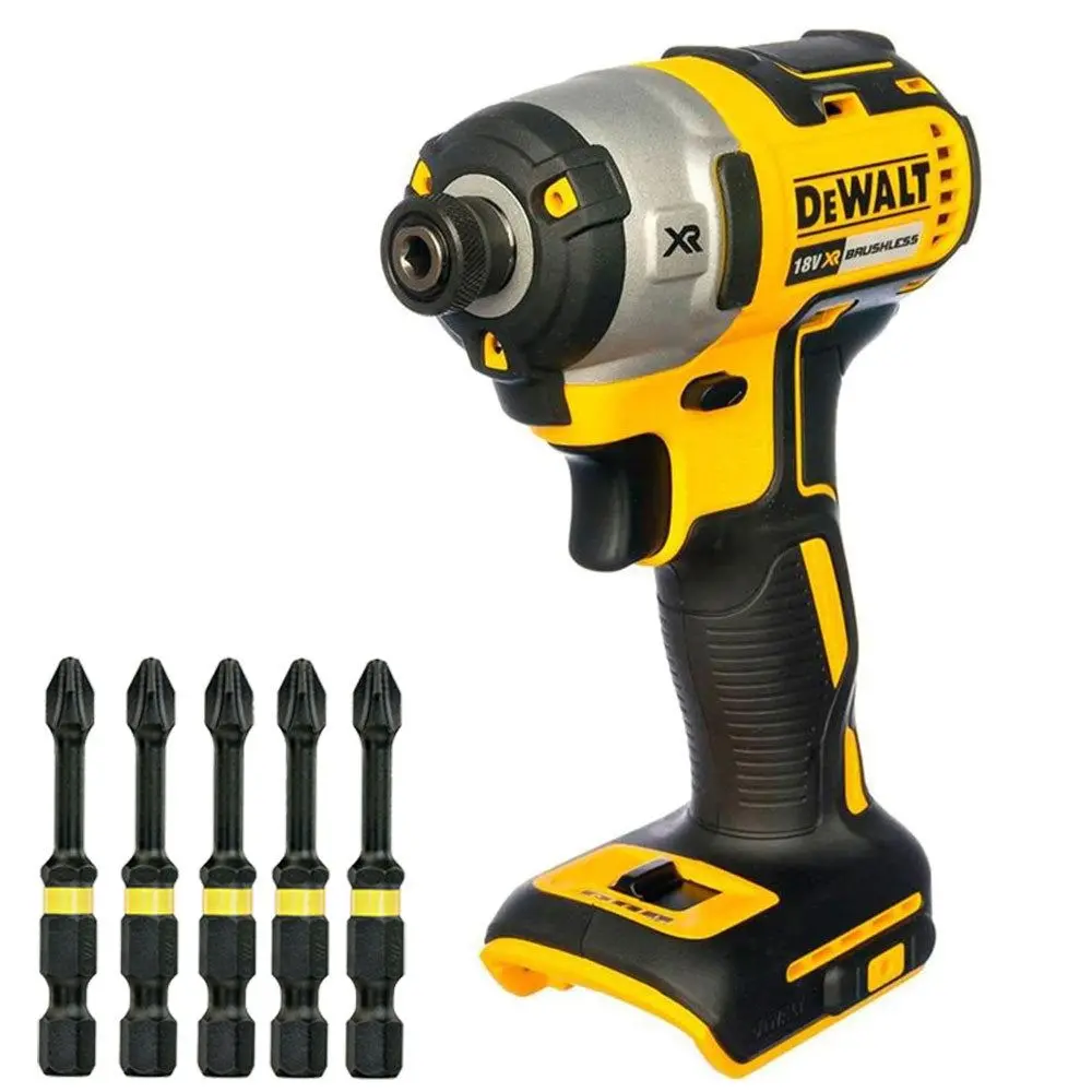 Dewalt Dcf887n 18V Li-Ion Brushless 3-Speed Impact Driver Body With 5 X Ph2 Bit 1