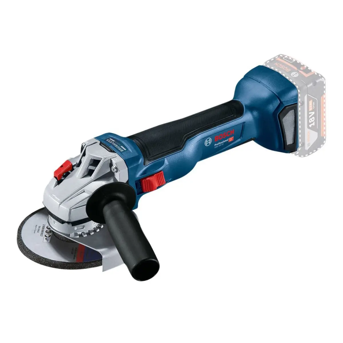 Bosch Gws 18V-10 Brushless Professional Angle Grinder 125Mm Body Only 06019J4002 1