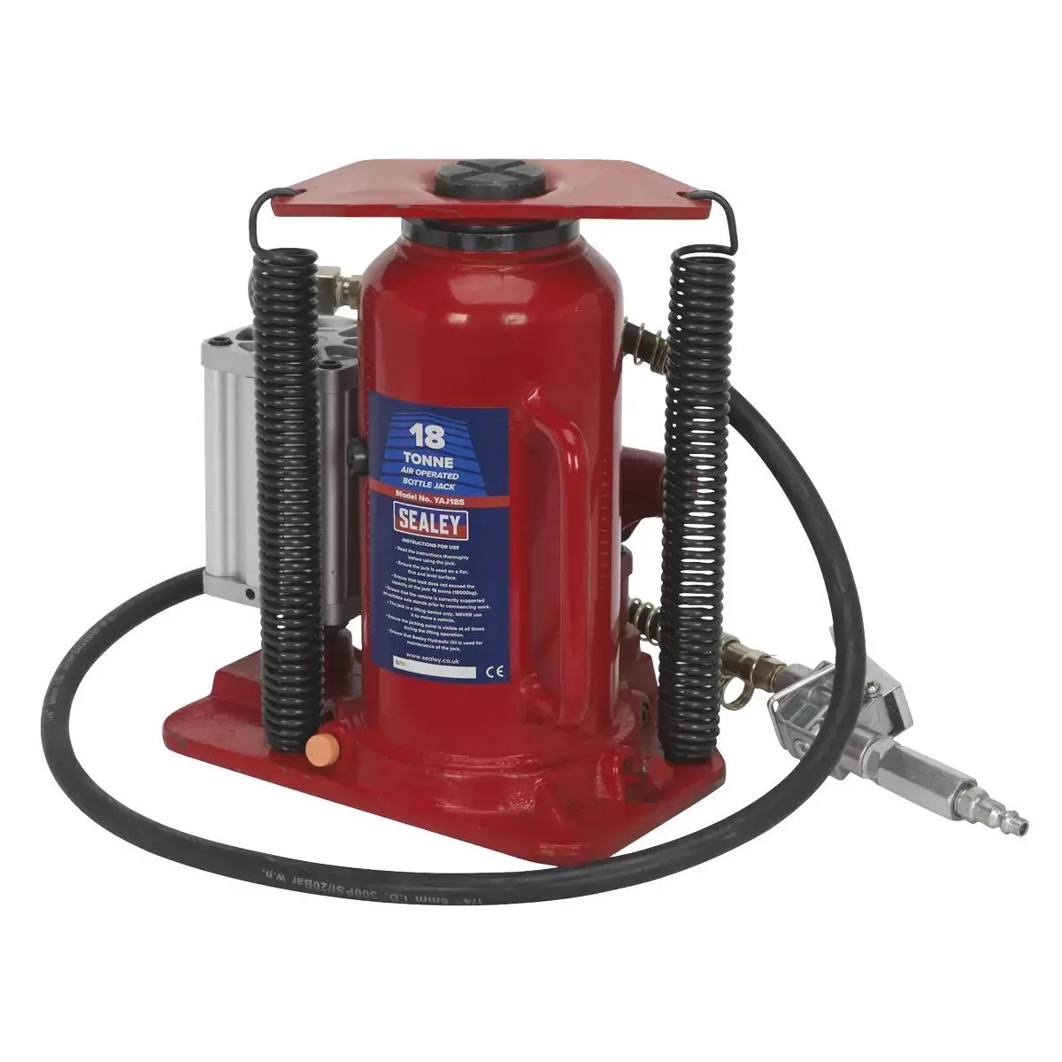 Sealey Yaj18s Air Operated Bottle Jack 18 Tonne 1