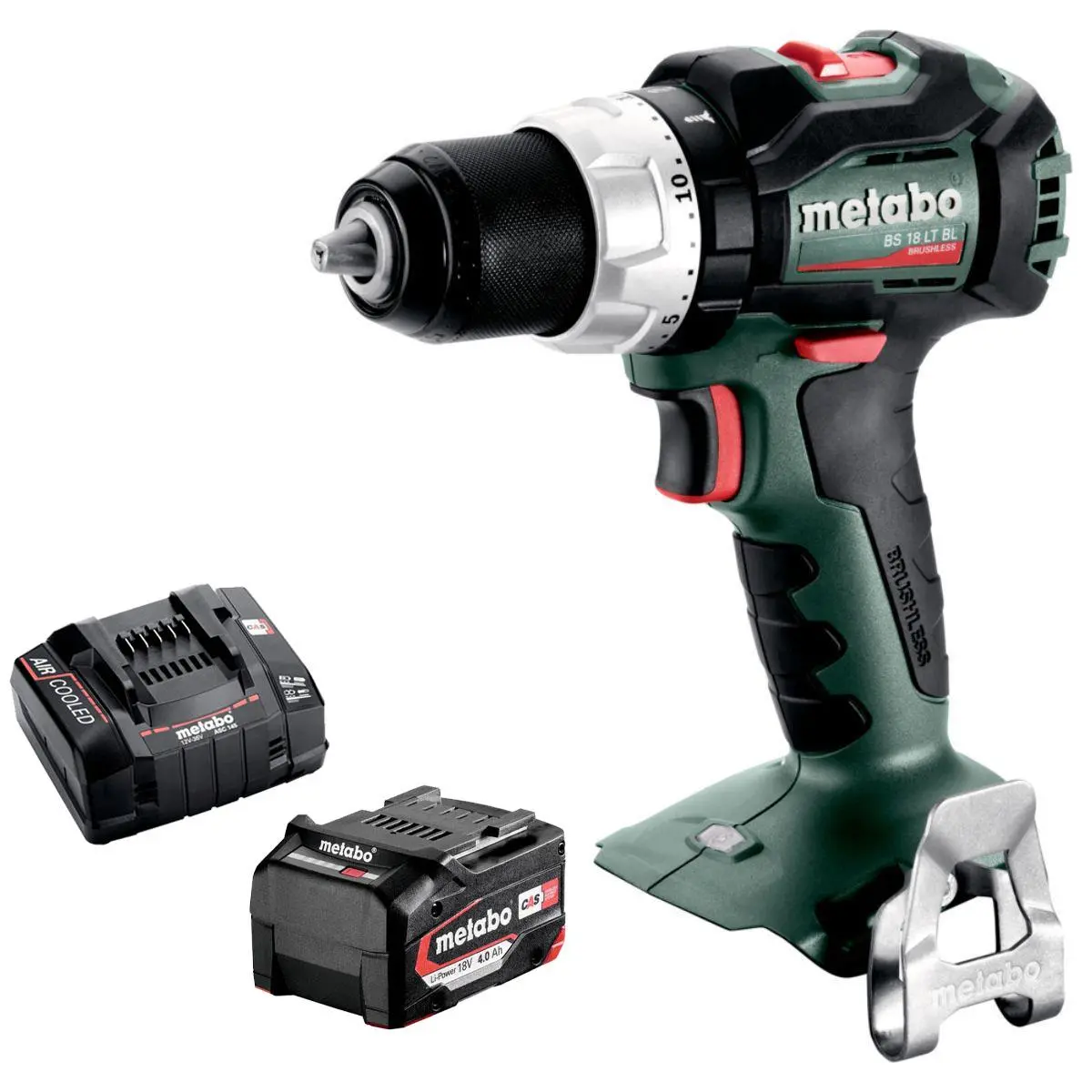Metabo Bs 18 Lt Bl 18V Brushless Drill Driver With 1 X 4.0Ah Battery & Charger 1