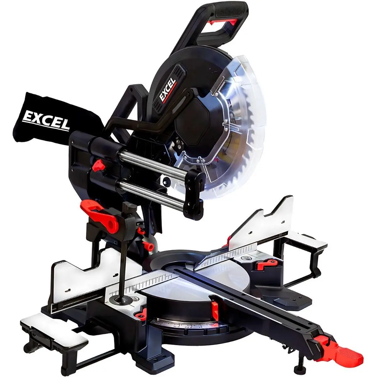Excel 305Mm Sliding Mitre Saw With Led Light & 48T Blade 240V/2000W 1
