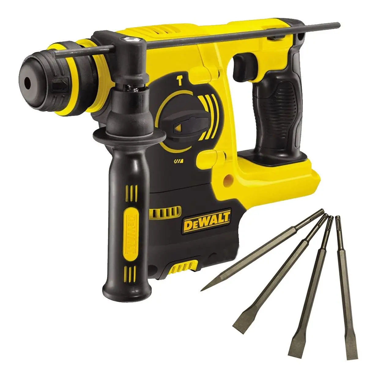 Dewalt Dch253n 18V Sds+ Rotary Hammer Drill With 4 Piece Chisel Set 1