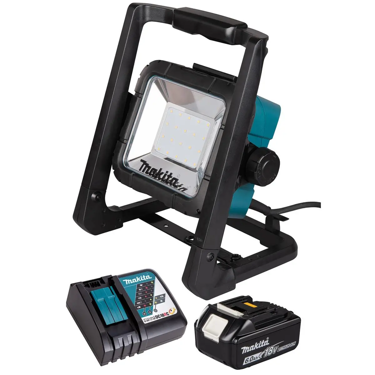 Makita Dml805/1 14.4V - 18V Lxt Led Worklight With 1 X 6.0Ah Battery & Charger 1
