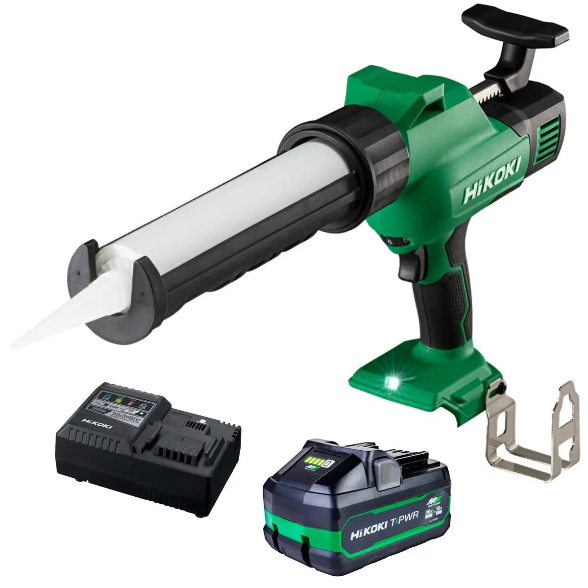 Hikoki Ac18daw4z 18V 300Ml Caulking Gun With 1 X 8.0Ah Battery & Charger 1