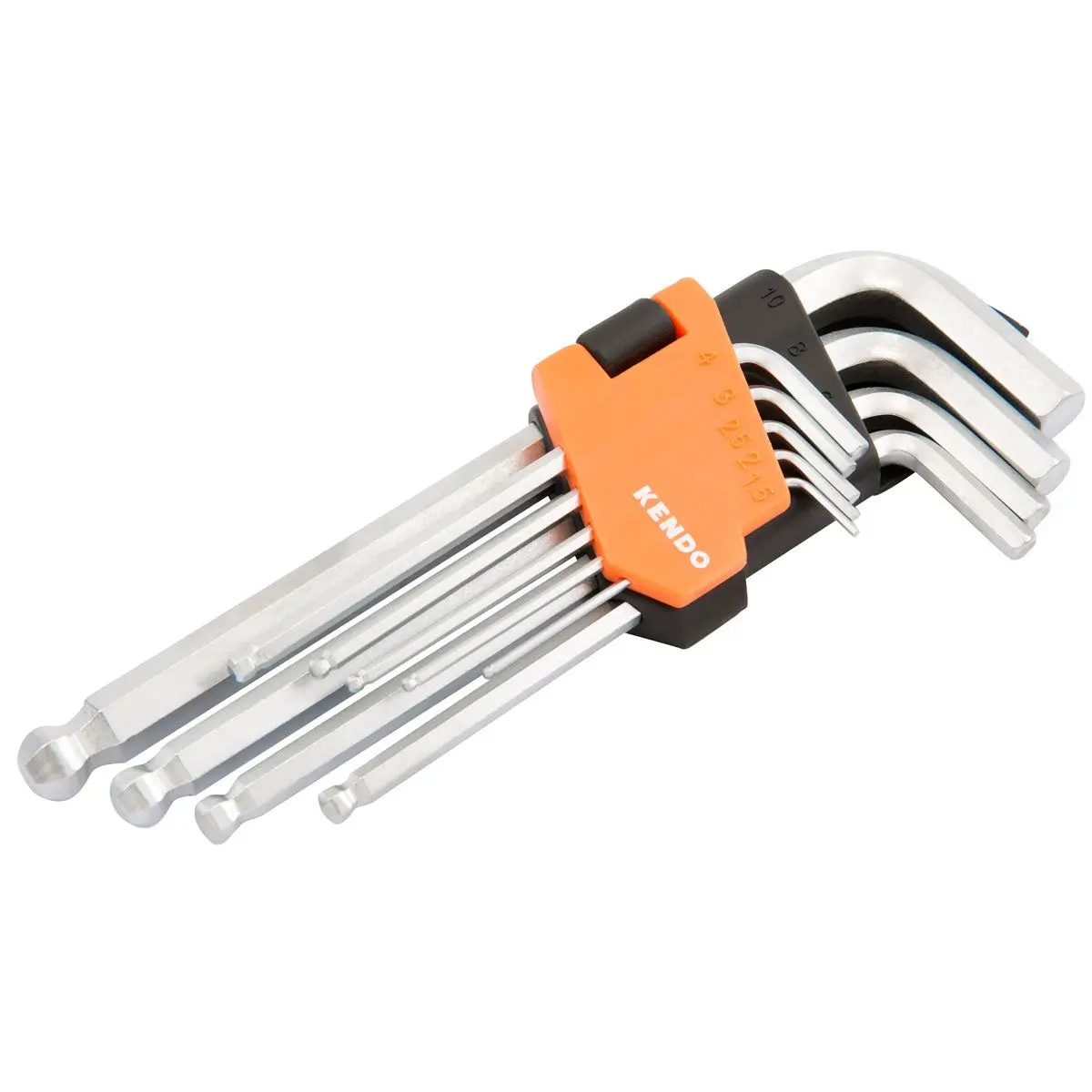 Kendo Long Arm Ball End Hex Key Set 9 Pieces 1
