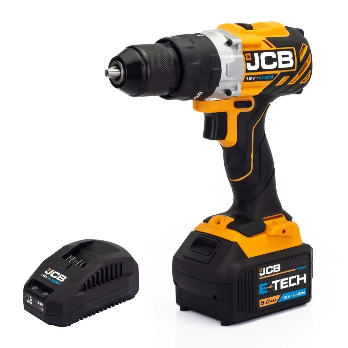 Jcb 18Blcd-5X-B 18V Brushless Variable Speed Combi Drill With 1 X 5.0Ah Battery And 2.4A Charger 1