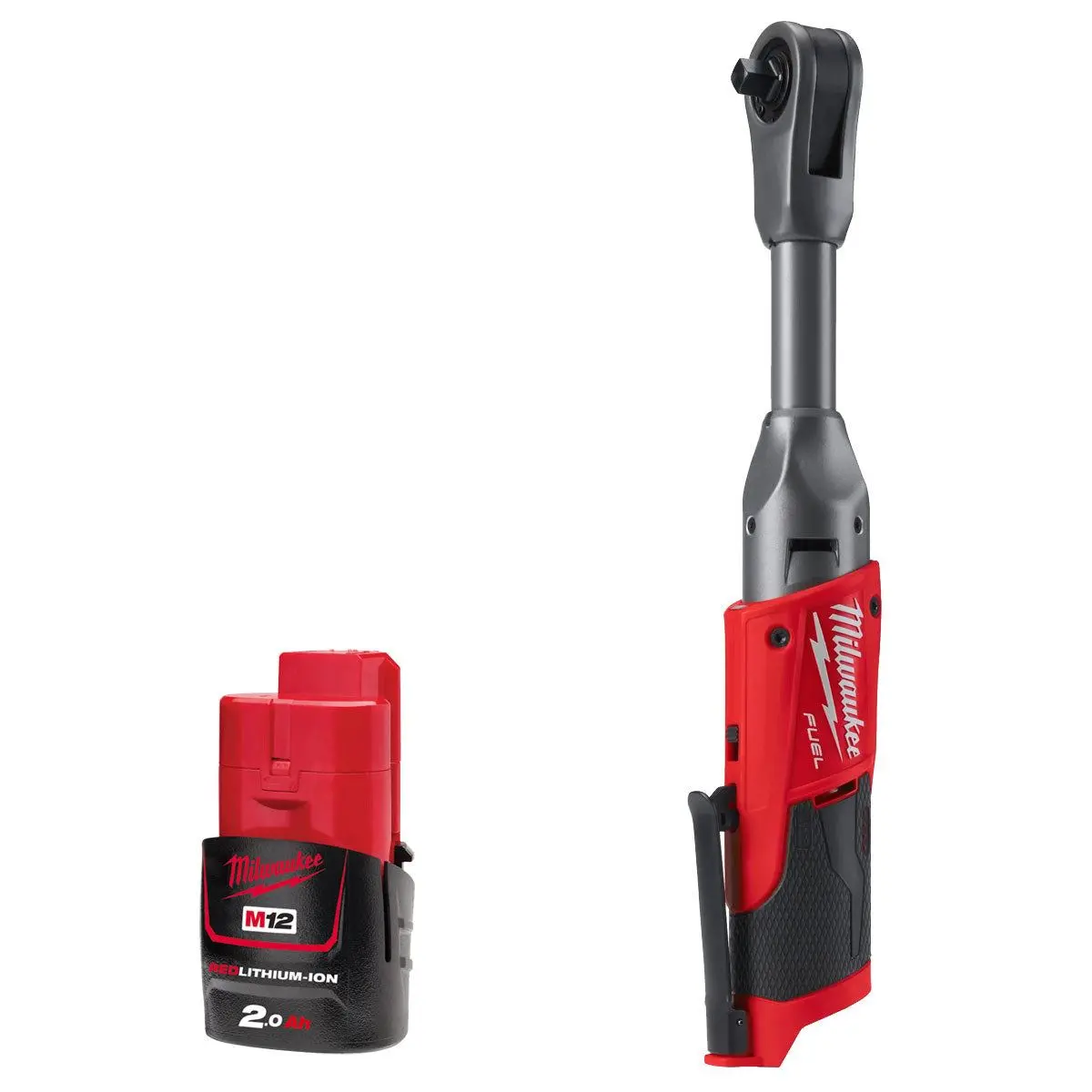 Milwaukee M12fir38lr-0 12V Fuel Brushless Long Reach 3/8In Ratchet With 1 X 2.0Ah Battery 1