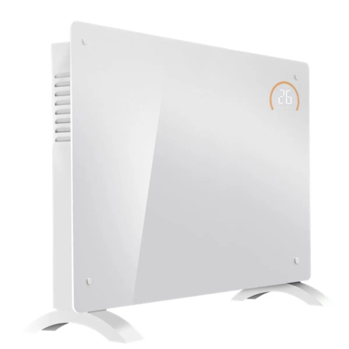 Sealey Dh140 Baridi Electric Glass Panel Heater White 2000W 1