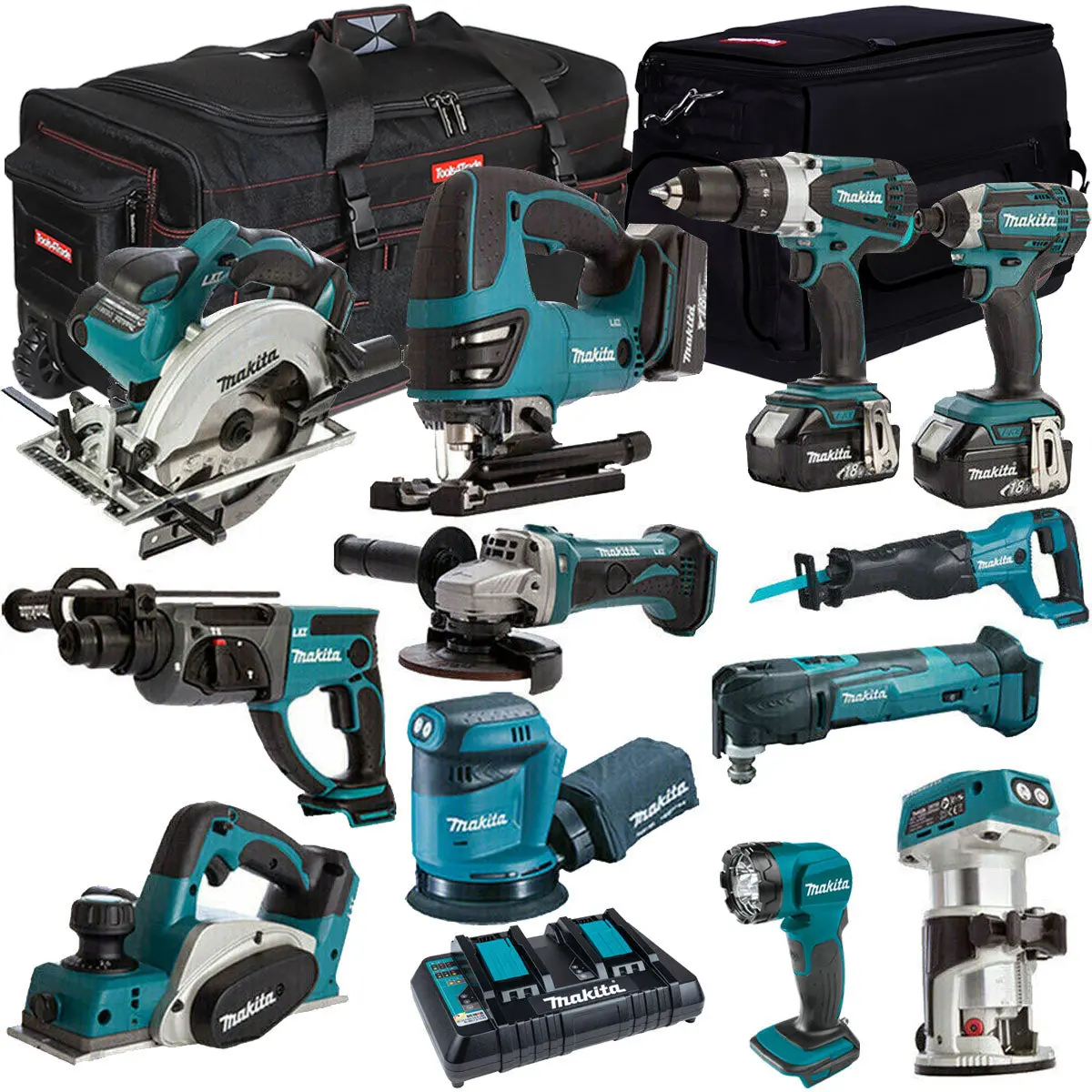 Makita 18V 12 Piece Power Tool Kit With 3 X 5.0Ah Battery & Charger Makdeal-87M 1