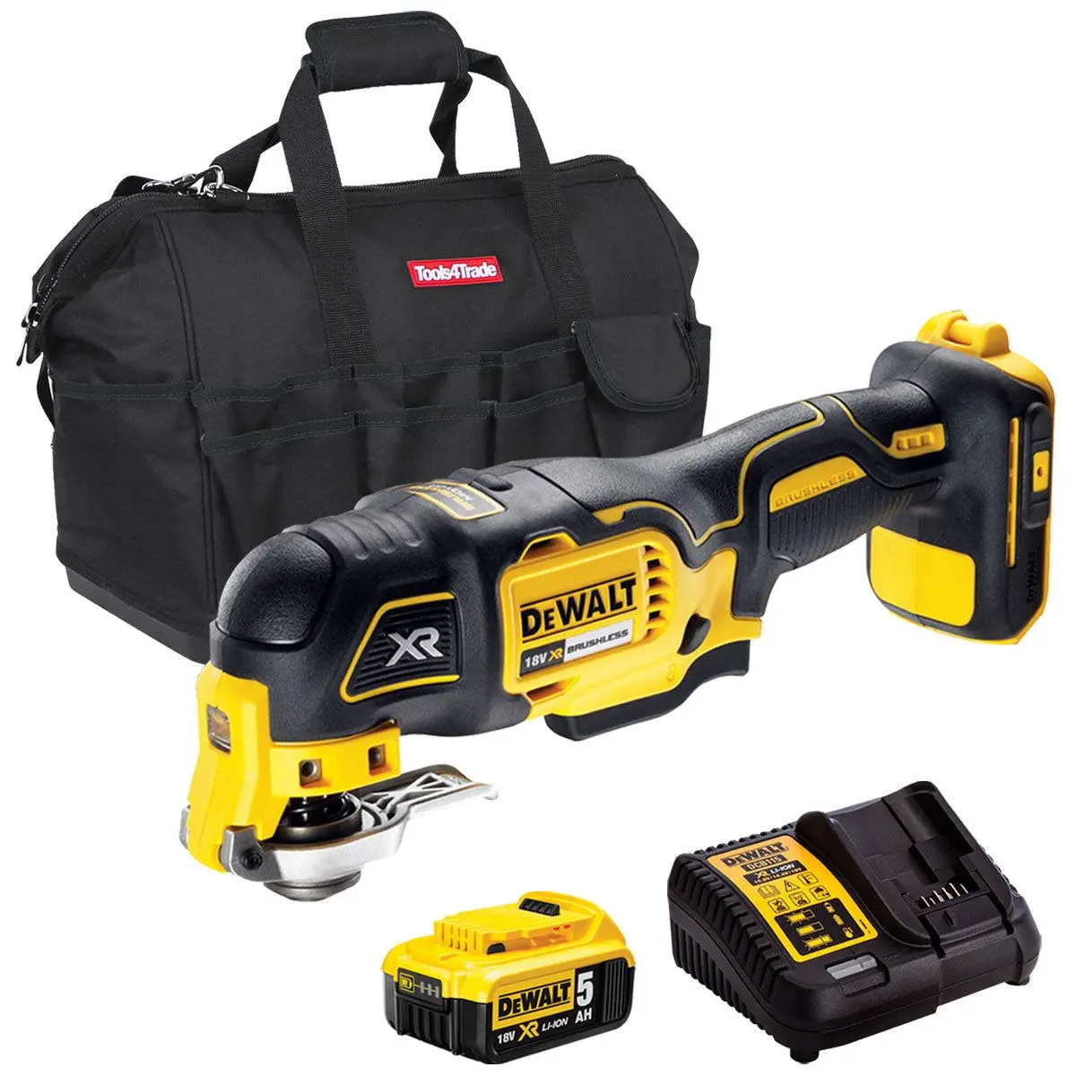 Dewalt Dcs356n 18V Brushless Oscillating Multi-Tool With 1 X 5.0Ah Battery Charger & 18" Bag 1