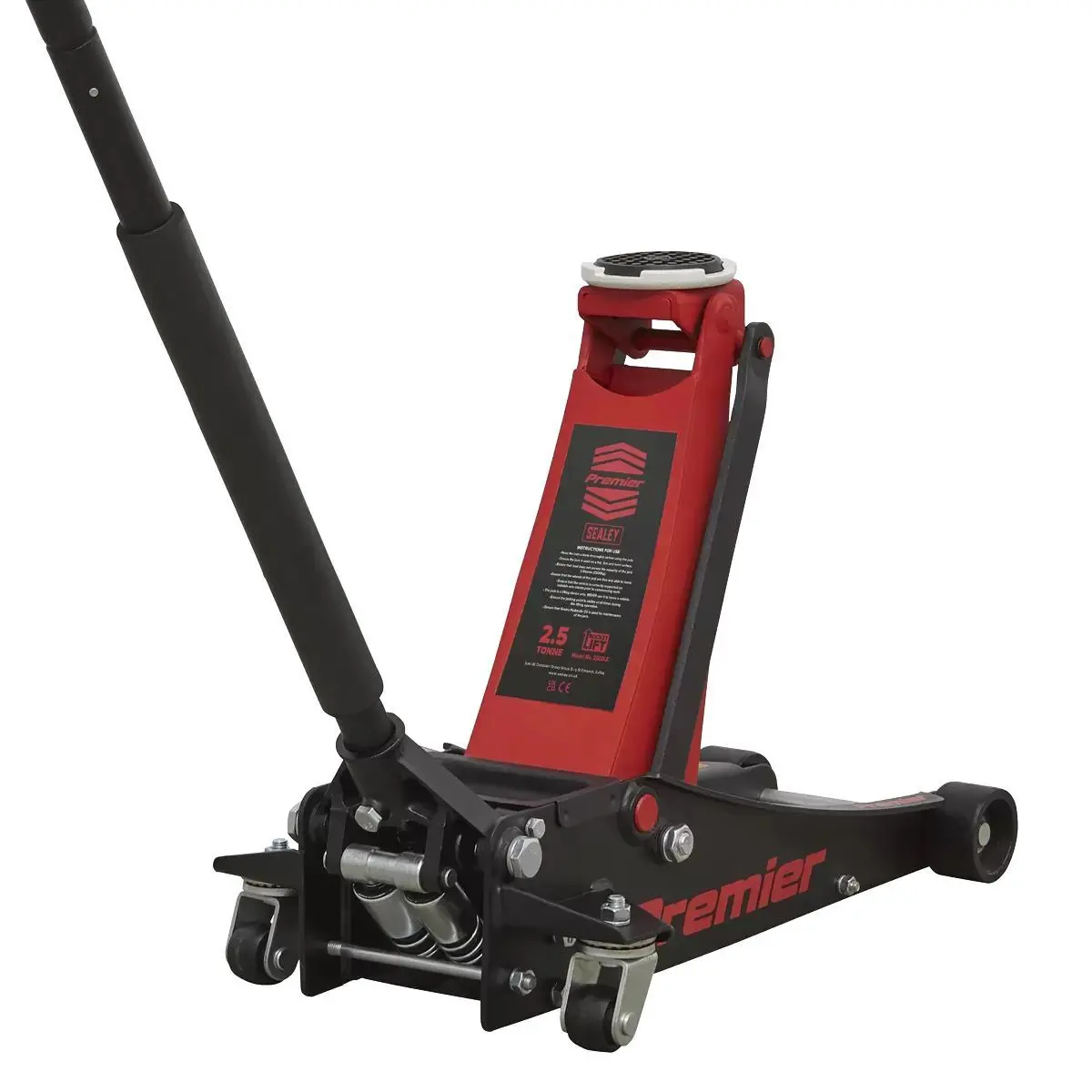 Sealey 2500Le Trolley Jack 2.5 Tonne Ton 85Mm Ultra Low Entry Lowered Car Van 1