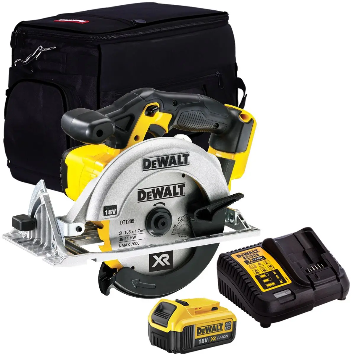 Dewalt Dcs391n 18V 165Mm Circular Saw With 1 X 4.0Ah Battery & Charger In Bag 1