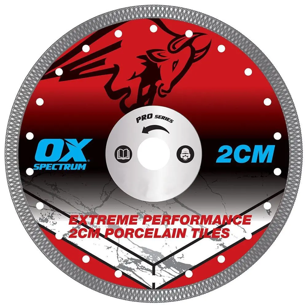 Ox Pro 115Mm Porcelain Tile Cutting Blade Wet & Dry 1