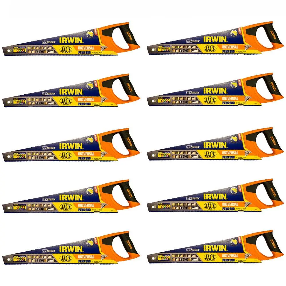 Irwin Jack 880 Plus Universal Handsaw 500Mm/20" 8 Tpi Jak880un20 Pack Of 10 1