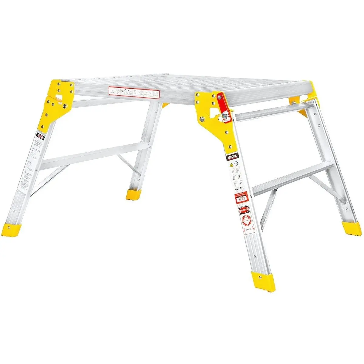 Excel Heavy Duty Aluminium Platform Work Bench Folding Hop Up 600Mm X 600Mm 1