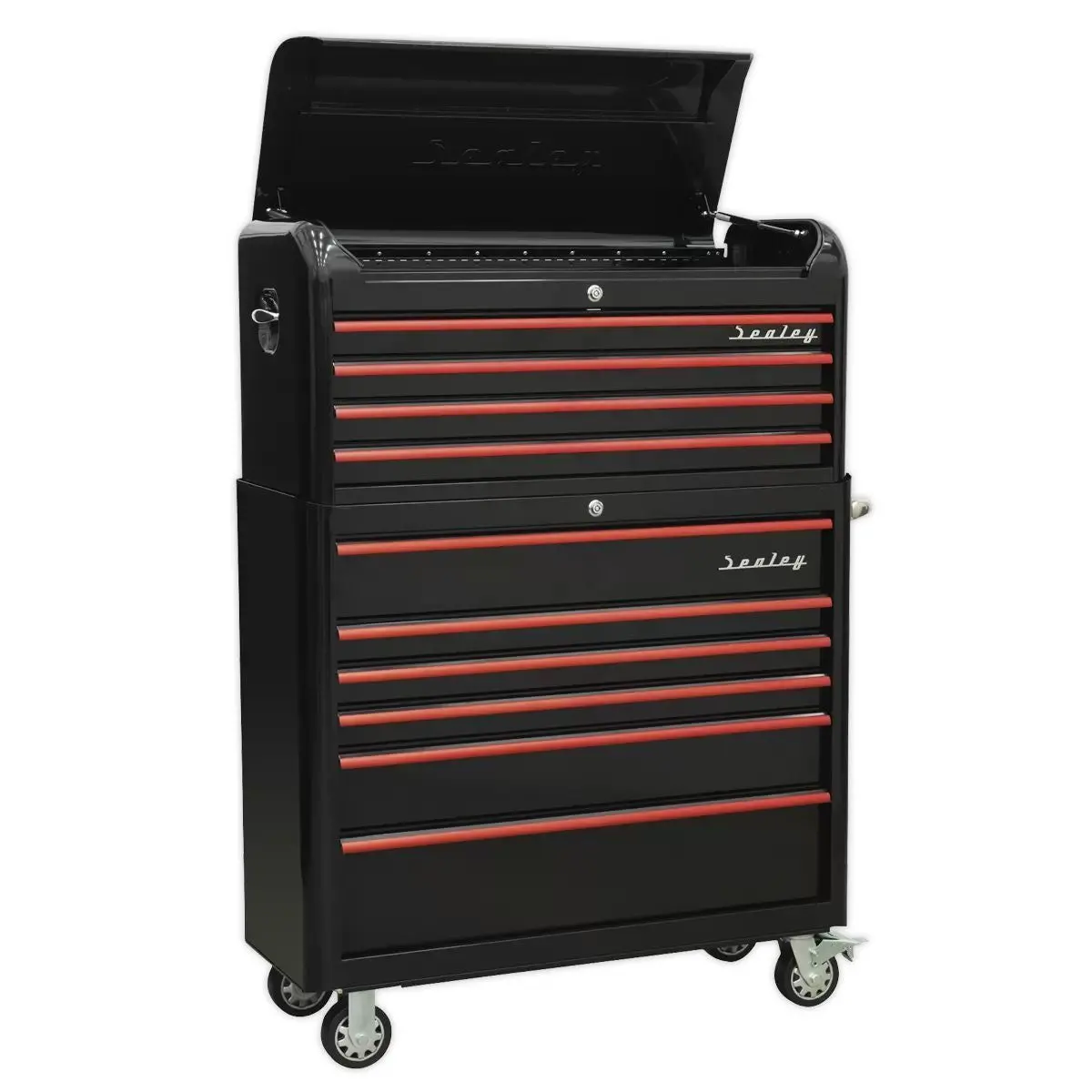 Sealey Ap41combobr 10 Drawer Retro Style Top Chest Roll Cab Combination 1