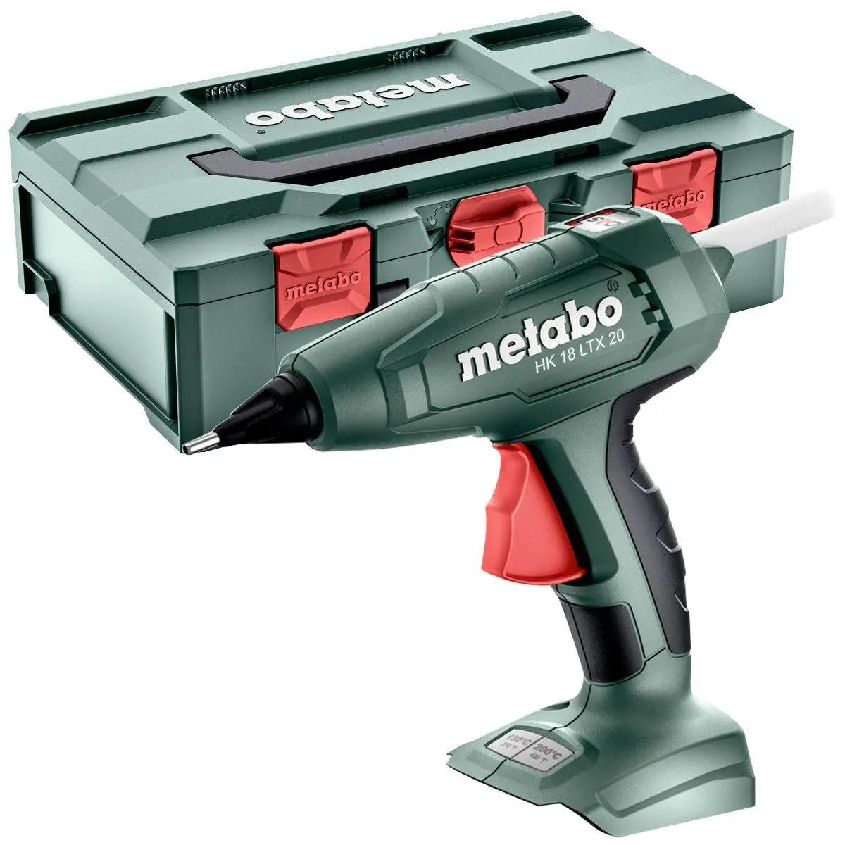 Metabo Hk 18 Ltx 20 18V Hot Glue Gun Body Only With 5 Piece Glue Sticks & Metabox 600797840 1