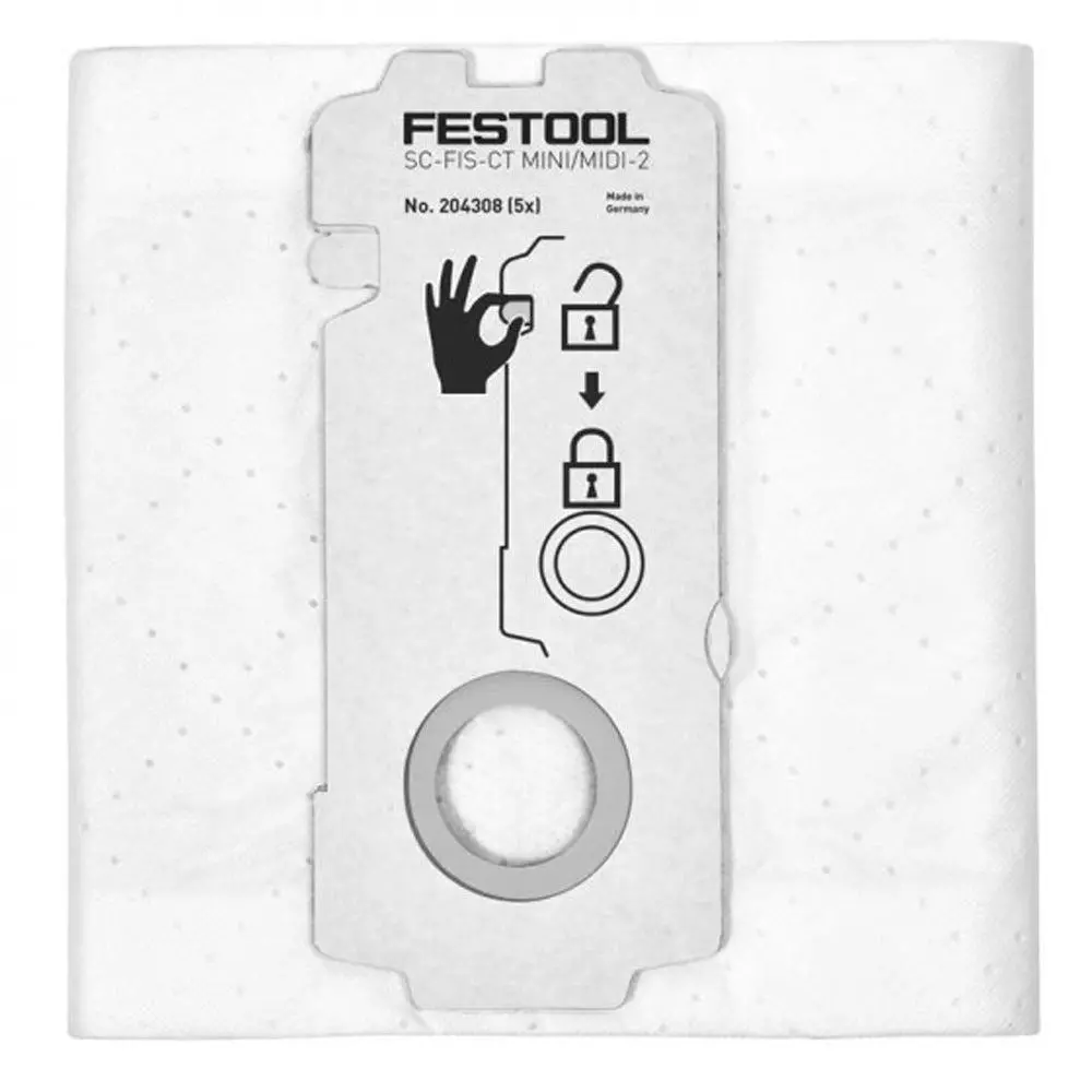 Festool Sc-Fis-Ct Mini/Midi-2/5/Ct15 Selfclean Filter Bag - 204308 1