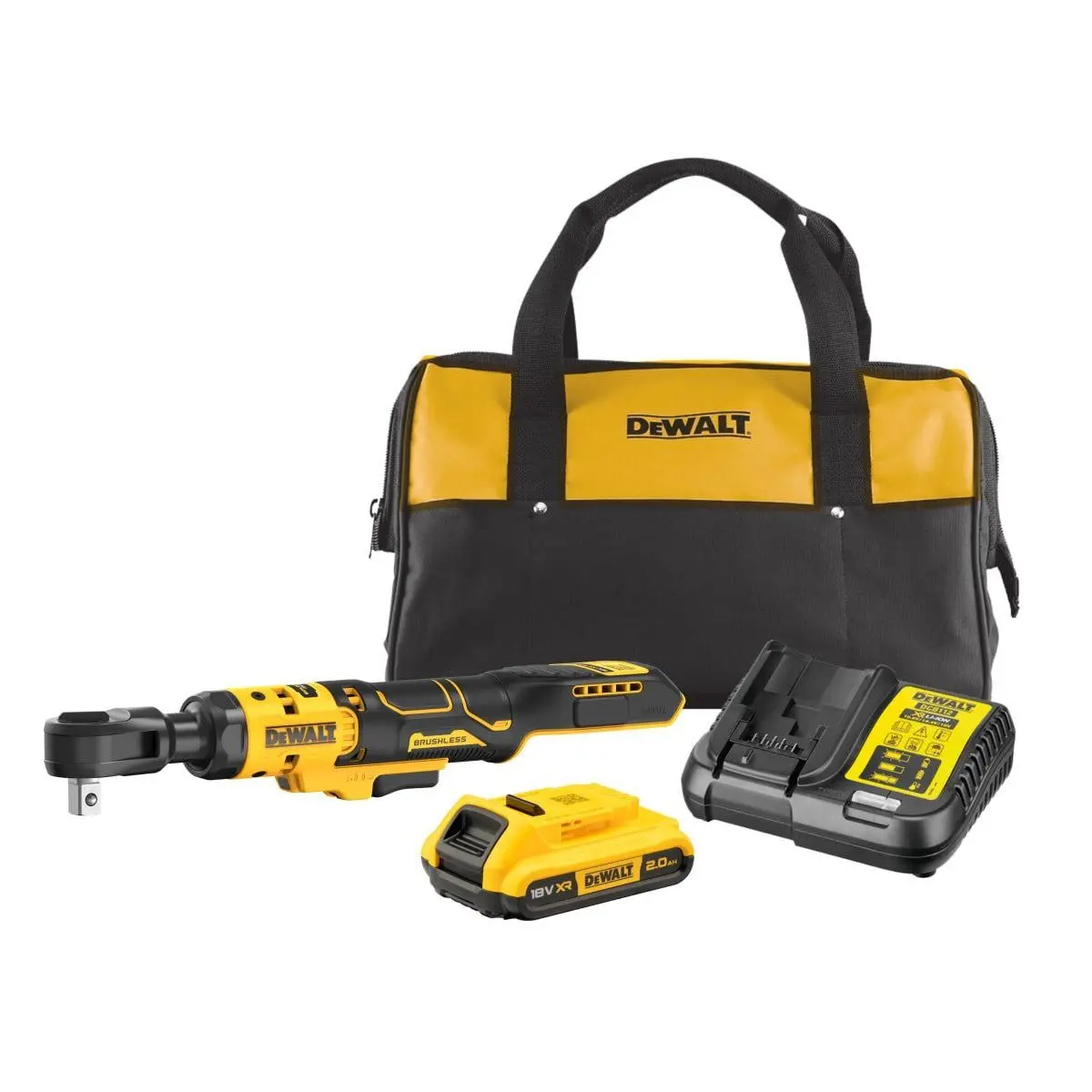 Dewalt Dcf512d1 18V Xr 1/2" Open Head Ratchet 1 X 2.0Ah Battery, Charger & Soft Tool Bag 1
