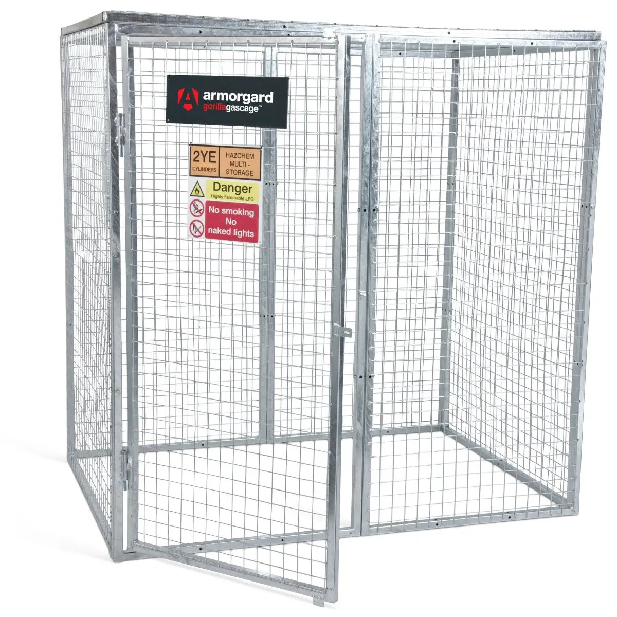 Armorgard Ggc8 Gorilla Gas Cage 1812Mm X 1266Mm X 1831Mm Heavy-Duty Secure Storage For Gas Cylinders 1