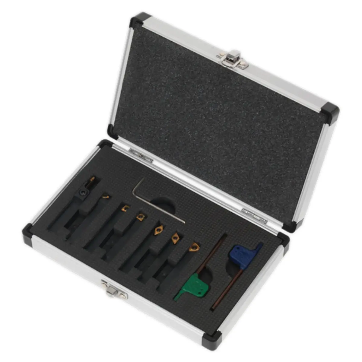 Sealey Sm3025cs6 10Mm Indexable Lathe Turning Tool 7Pc Set 1