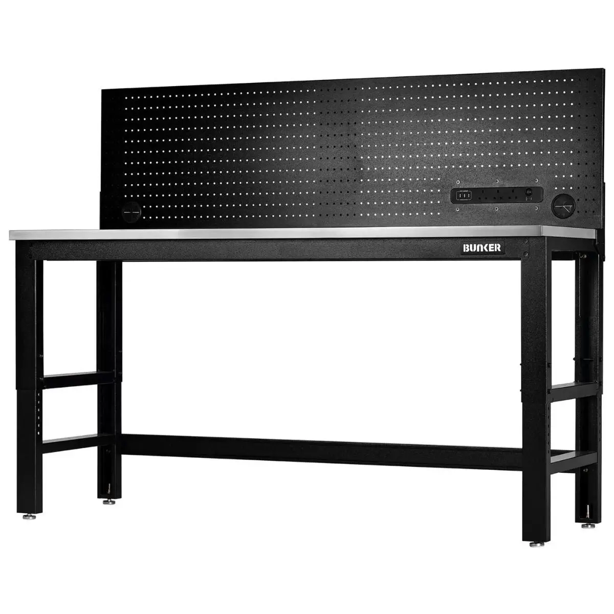 Draper B300-Wb72sspp Bunker 1830Mm Workbench With Stainless Steel Worktop & Power Pegboard 28099 1
