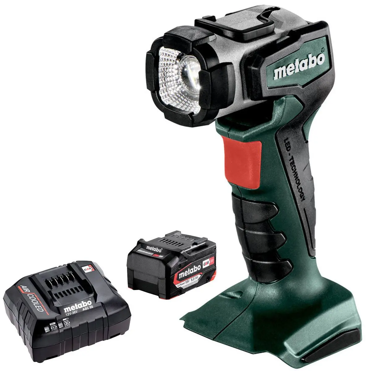Metabo Ula 14.4-18 14.4-18V Portable Led Torch With 1 X 5.2Ah Battery & Charger 1