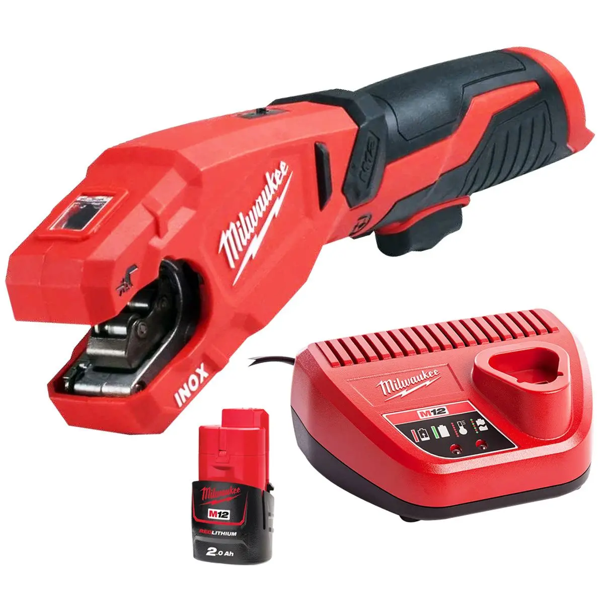 Milwaukee M12pcss-0 12V 12-28Mm Pipe Cutter With 1 X 2.0Ah Battery & Charger 1