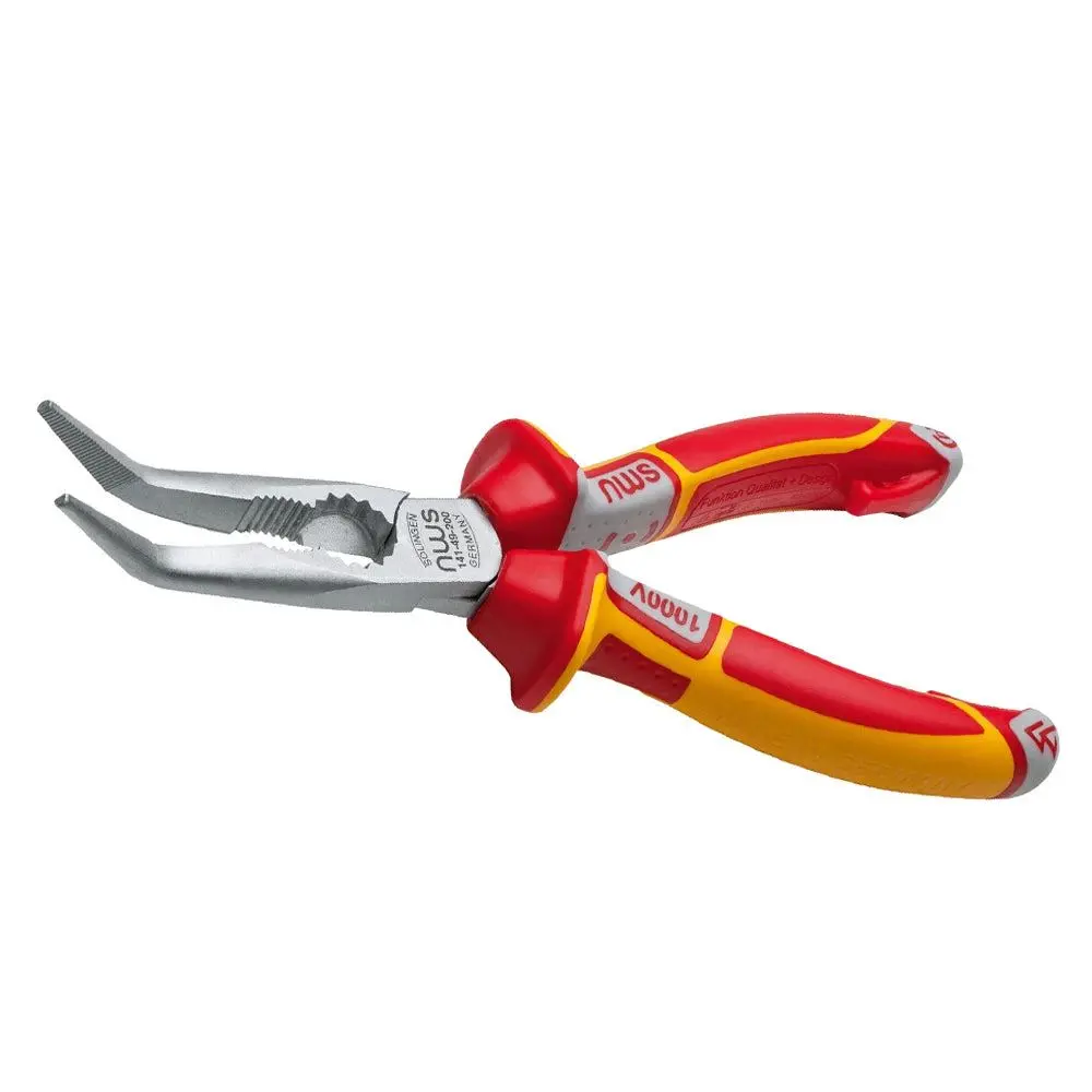 Nws N141-49-Vde-205-Sb 205Mm Long Nose Bent Plier Extra Reach 1
