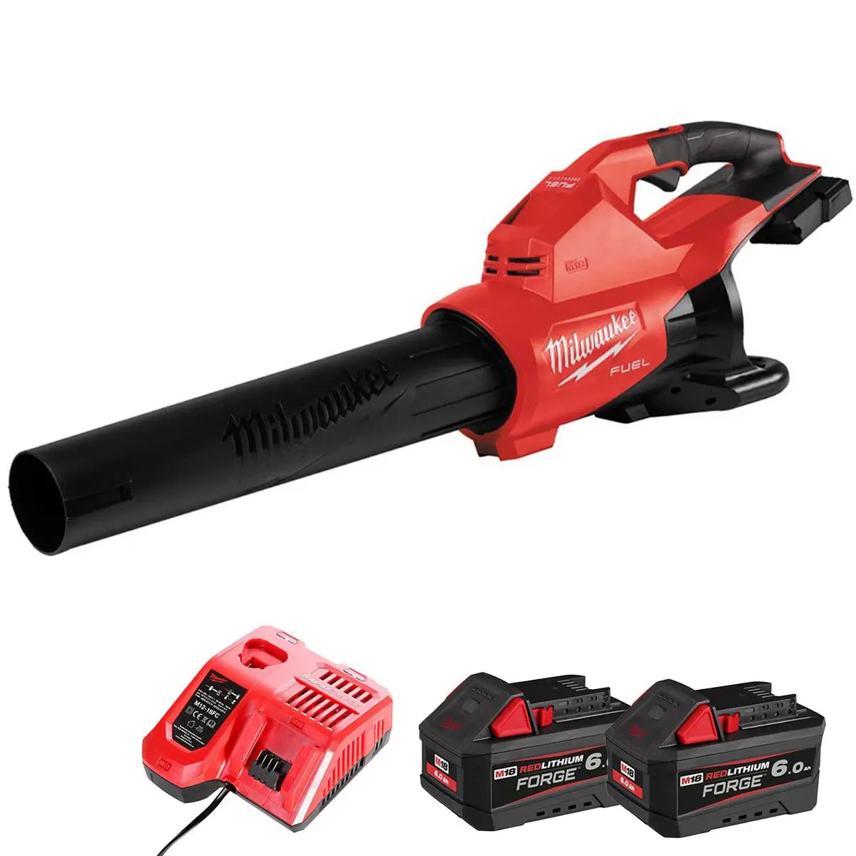 Milwaukee M18f2bl-0 36V Fuel Brushless Dual Battery Blower With 2 X 6.0Ah Battery & Charger 1