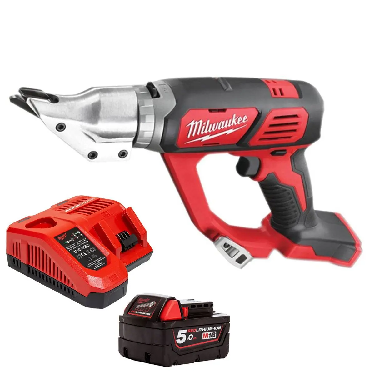 Milwaukee M18bms12-0 18V 1.2Mm Metal Shear With 1 X 5.0Ah Battery & Charger 1