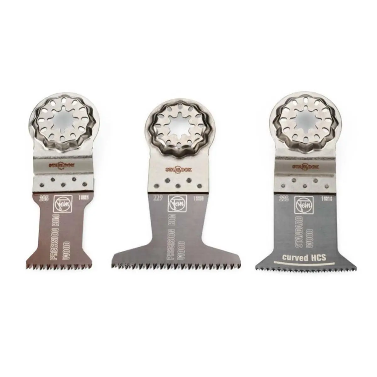 Fein 3 Piece Starlock Wood E-Cut Saw Multi-Tool Blades Combo Set 35222967080 1