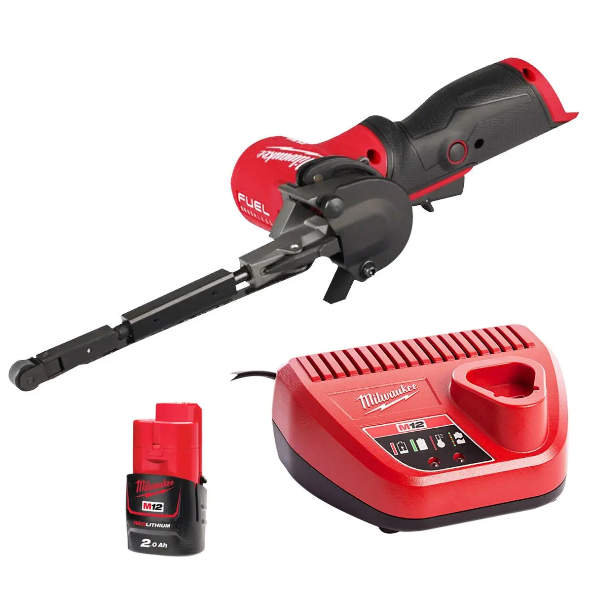 Milwaukee M12fbfl13-0 12V Brushless 13Mm Band File With 1 X 2.0Ah Battery & Charger 1