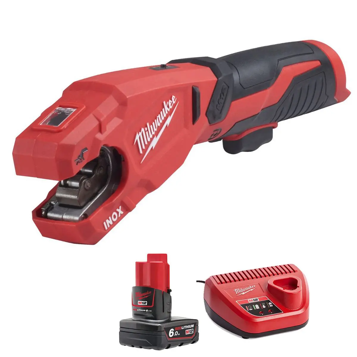 Milwaukee M12pcss-0 12V 12-28Mm Pipe Cutter With 1 X 6.0Ah Battery & Charger 1