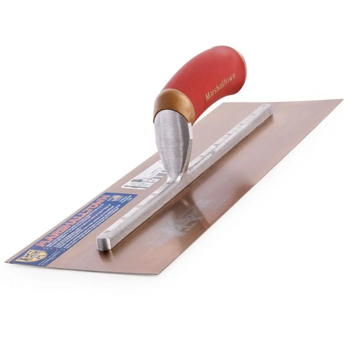 Marshalltown 14 X 5In Preworn Plasterers Trowel Gold Steel Mpb145gsd 1
