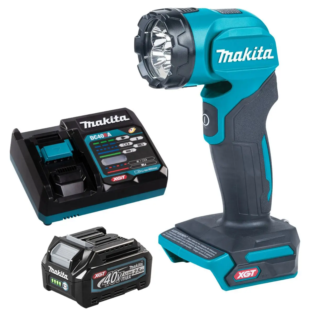 Makita Ml001g 40V Led Flashlight Torch With 1 X 2.5Ah Battery & Charger 1