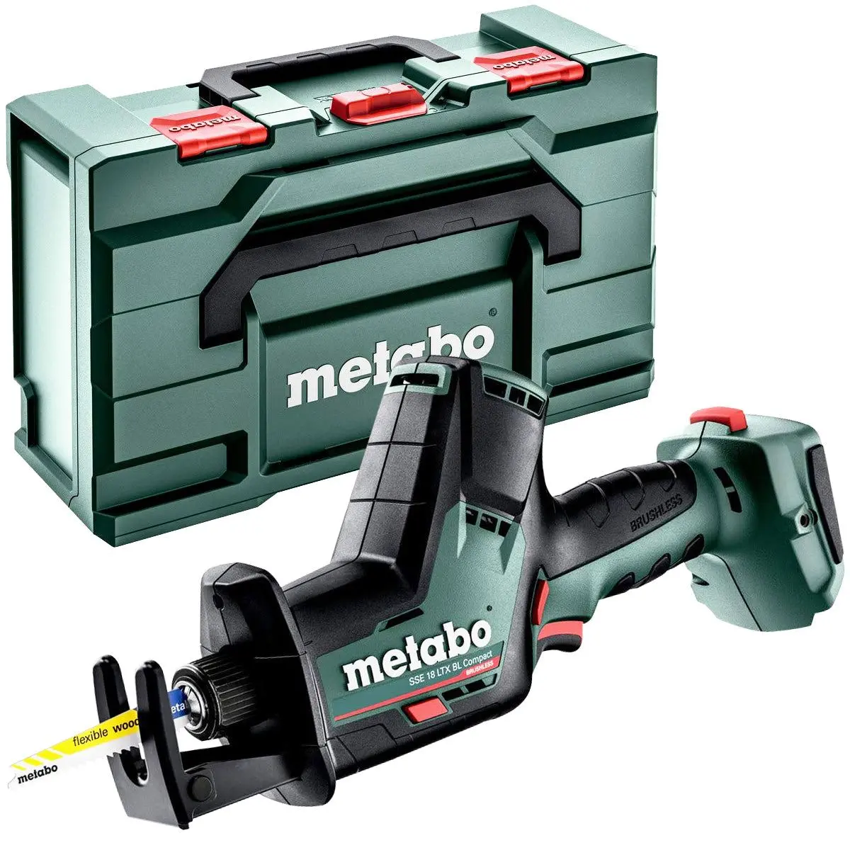 Metabo Sse 18 Ltx Bl Compact 18V Brushless Sabre Saw Body Only In Metabox 602366840 1