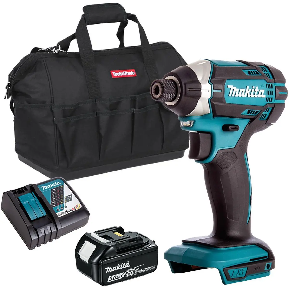 Makita Dtd152z 18V Impact Driver With 1 X 3.0Ah Battery & Charger & Bag 1