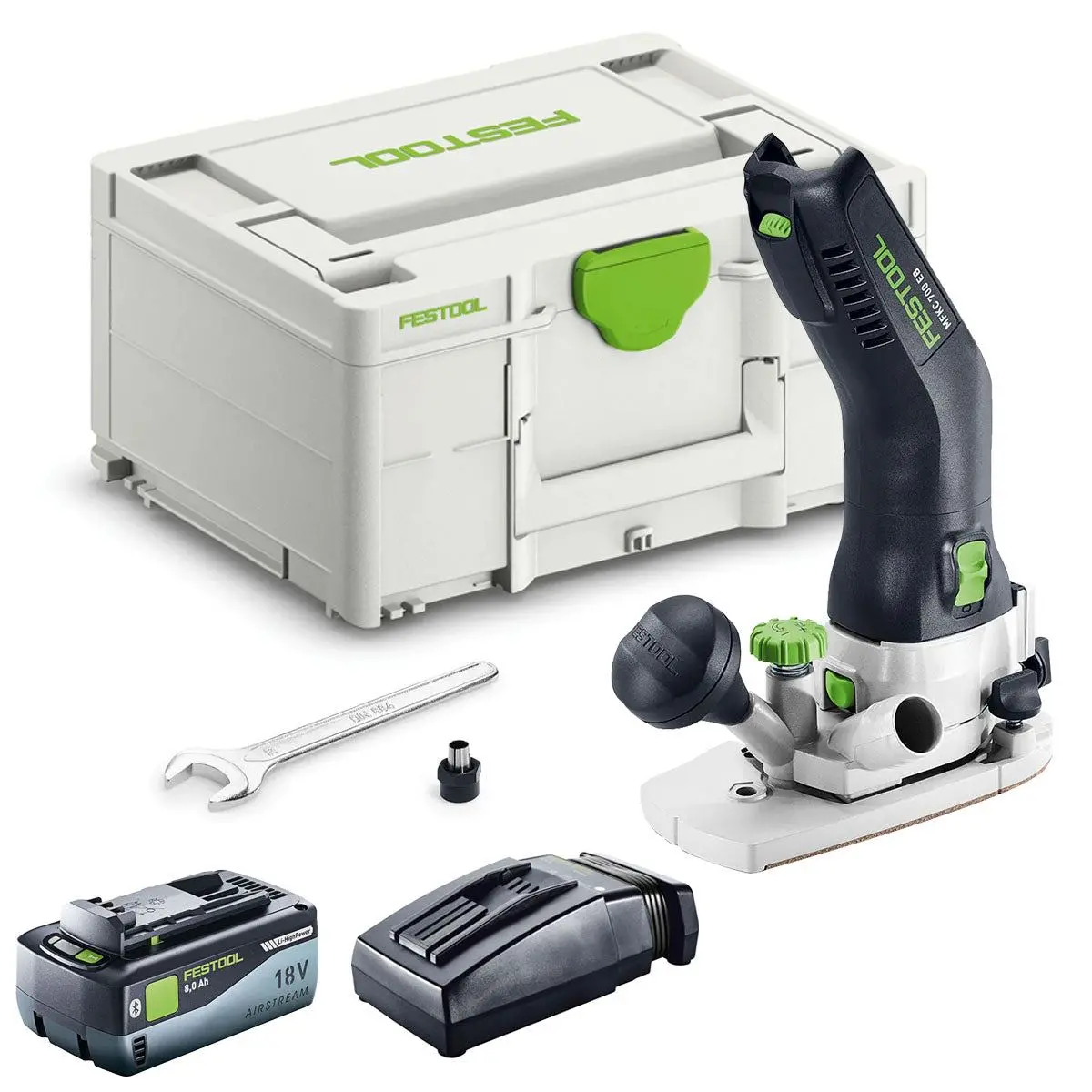 Festool Mfkc 700 Eb-Basic 18V Brushless Module Edge Router With 1 X 8.0Ah Battery Charger & Case 1