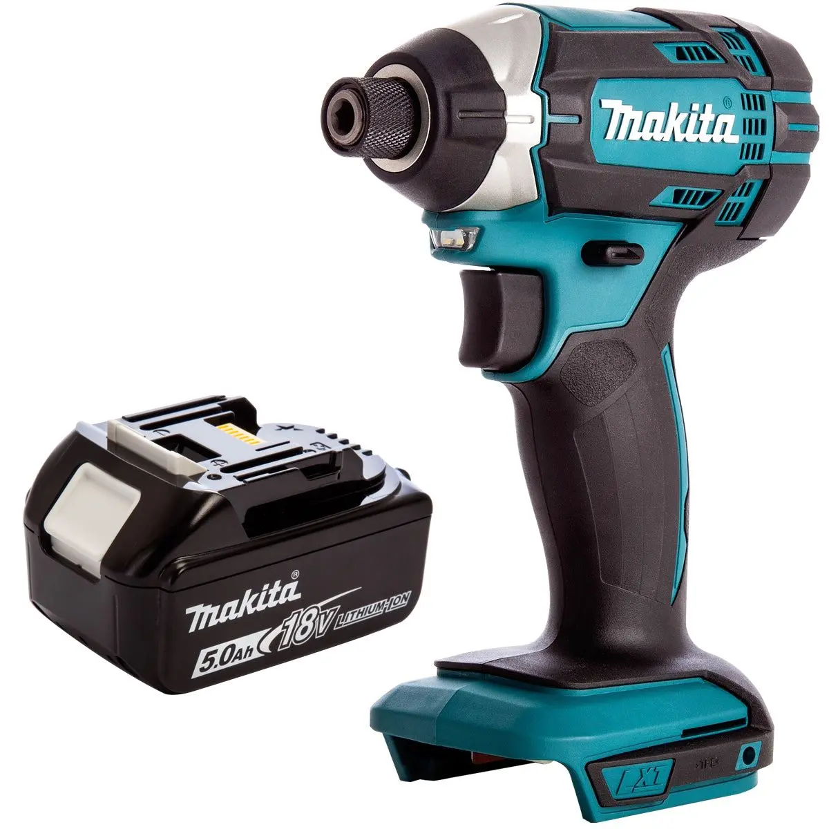 Makita Dtd152z 18V Lxt Li-Ion Impact Driver With 1 X 5.0Ah Battery 1