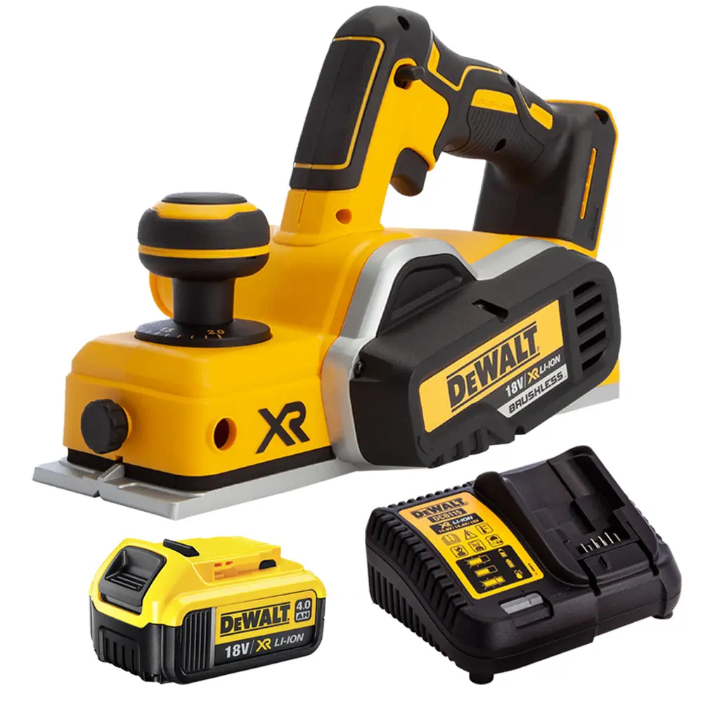 Dewalt Dcp580n 18V Xr Brushless Planer With 1 X 4.0Ah Battery & Charger 1