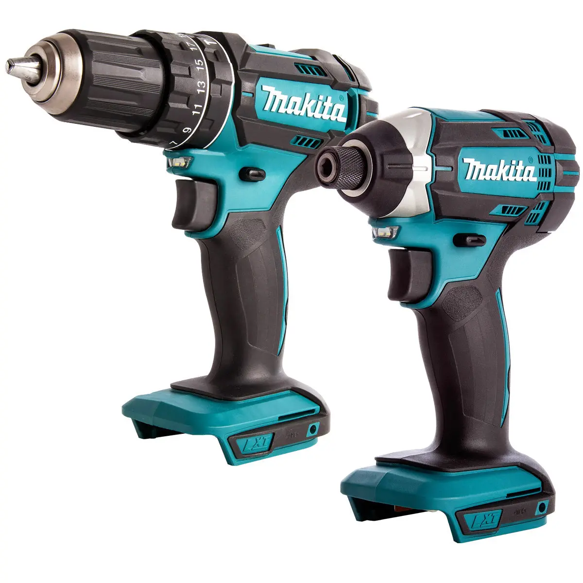 Makita 18V 2 Piece Impact Driver & Combi Drill Cordless Body T4tkit-708 1