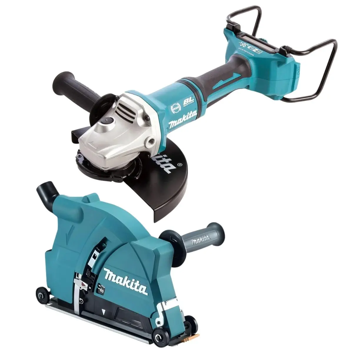 Makita Dga900z 36V Brushless Angle Grinder With Dust Collecting Wheel Guard 1